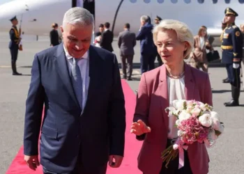 European Commission President arrives in Armenia for talks with Pashinyan