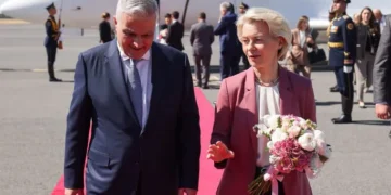 European Commission President arrives in Armenia for talks with Pashinyan