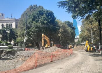 Tbilisi City Hall fines Rustaveli Avenue contractor four times