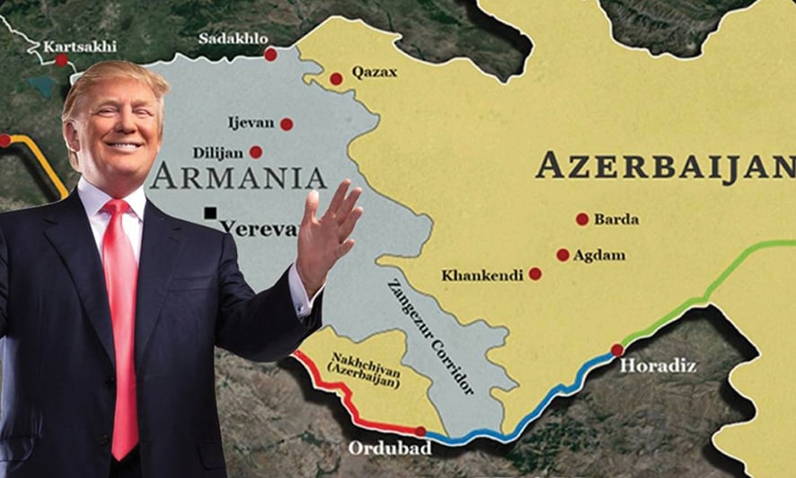 Donald Trump and the TRIPP route. Source: Modern.az